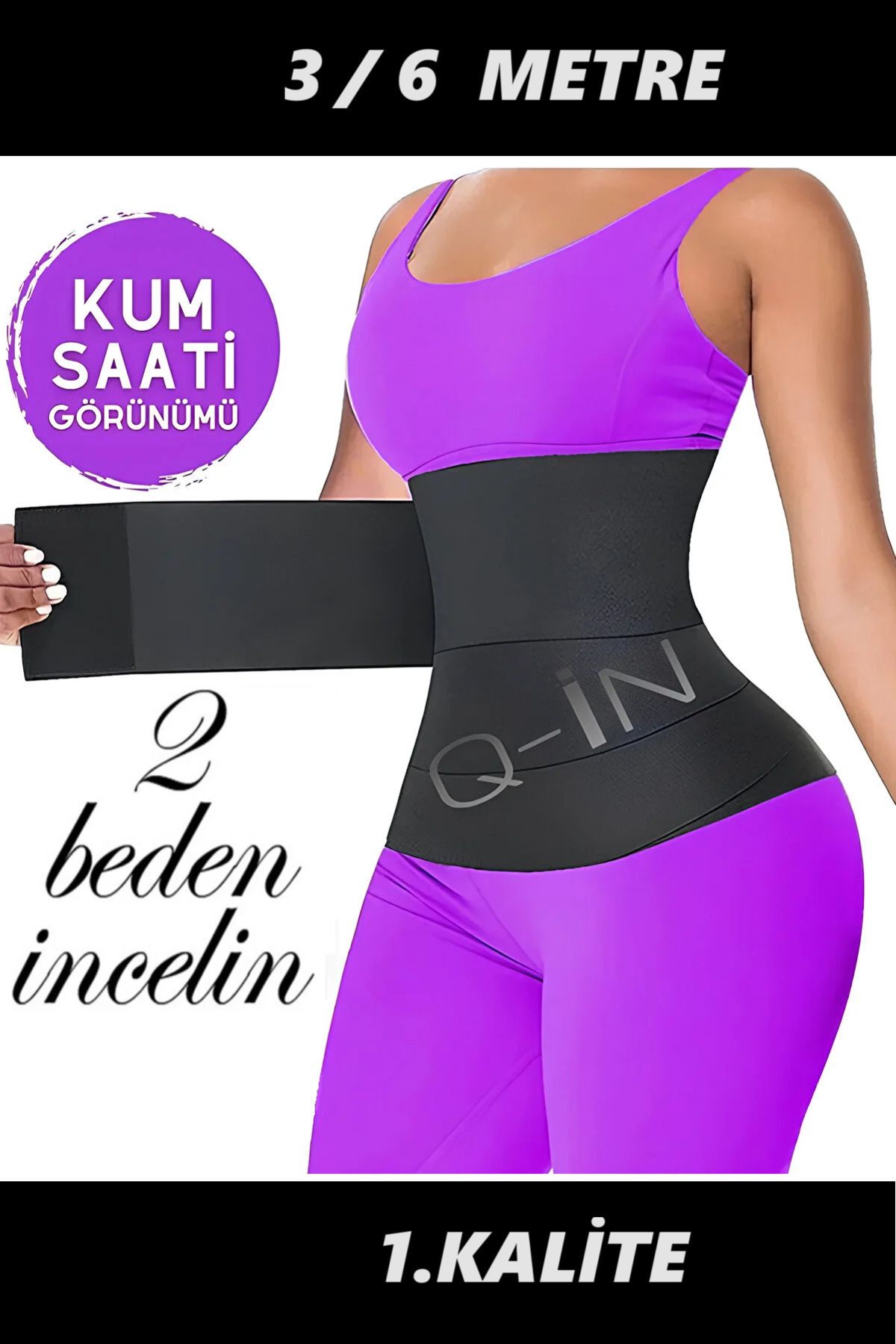 Korse Beden Inceltici Yağ Yakıcı Sıkılaştırıcı Bele Dolamalı Lohusa Göbek Korsesi